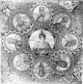 Mosaik, spätes drittes Jahrhundert n. Chr.
