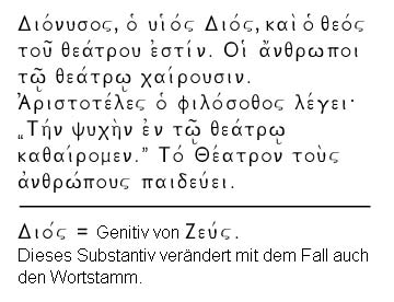 Altgriechisch Text