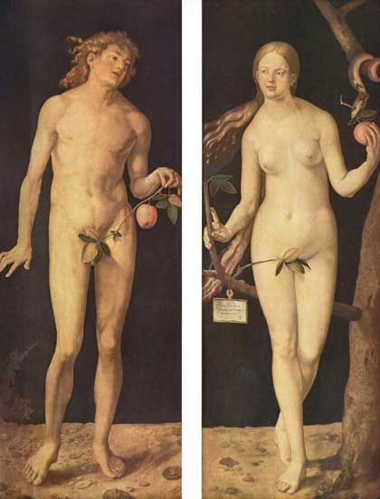 Albrecht Dürer: Adam und Eva (1507) 
Museo del Prado in Madrid