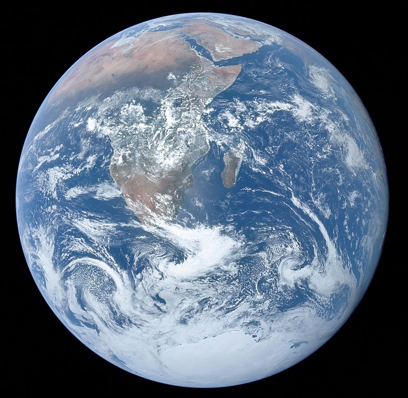 Planet Erde. Bild von der Apollo 17