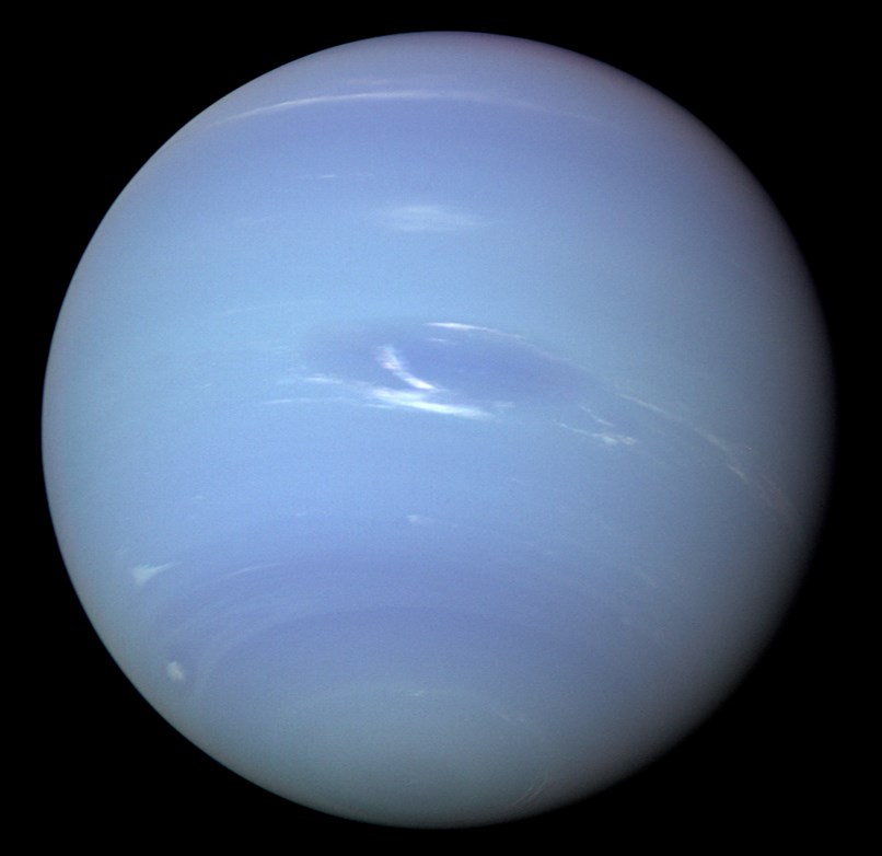 Planet Neptun. Aufnahme von der Voyager 2 - Sonde. Bild: NASA.