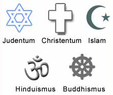 Die 5 Weltreligionen: Judentum, Christentum, Islam, Hinduismus und Buddhismus