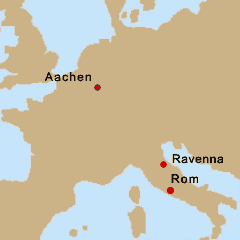 Schenkungsgebiet zwischen
Rom und Ravenna